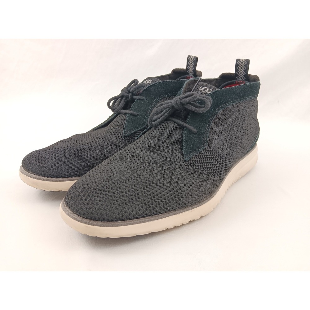 UGG Hyperwave Men's Chukka Boots Black Mesh Suede Lace Up Treadlite Size 13